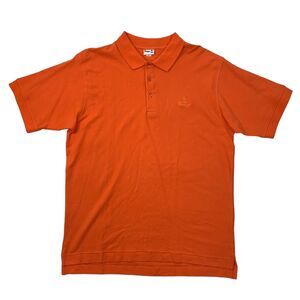 Flamingo Polo Shirt Mens XL Extra Large Orange Ringspun Cotton Short Sleeve Golf